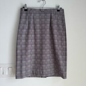 Premise Elastic Waist Plaid Pencil Skirt Women’s Size Medium NEW Office Work